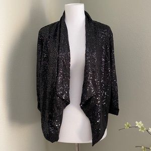 NWT Black Sequin Short Jacket